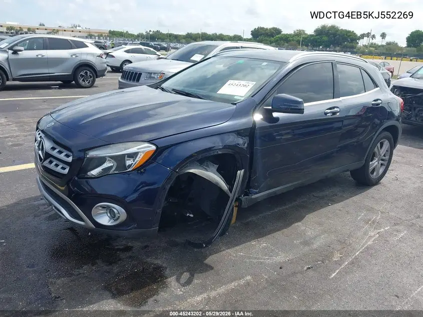 2019 Mercedes-Benz Gla 250 VIN: WDCTG4EB5KJ552269 Lot: 45243202