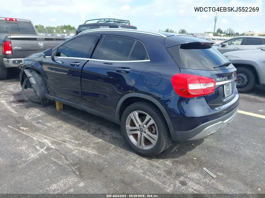 2019 Mercedes-Benz Gla 250 VIN: WDCTG4EB5KJ552269 Lot: 45243202