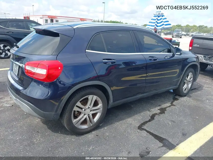 2019 Mercedes-Benz Gla 250 VIN: WDCTG4EB5KJ552269 Lot: 45243202