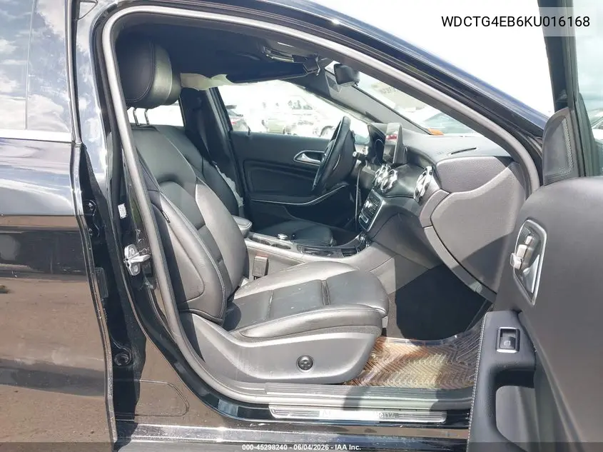 2019 Mercedes-Benz Gla 250 VIN: WDCTG4EB6KU016168 Lot: 45298240
