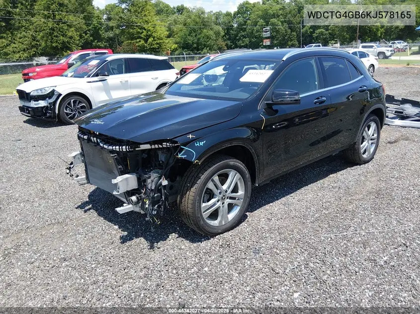 2019 Mercedes-Benz Gla 250 4Matic VIN: WDCTG4GB6KJ578165 Lot: 45342027