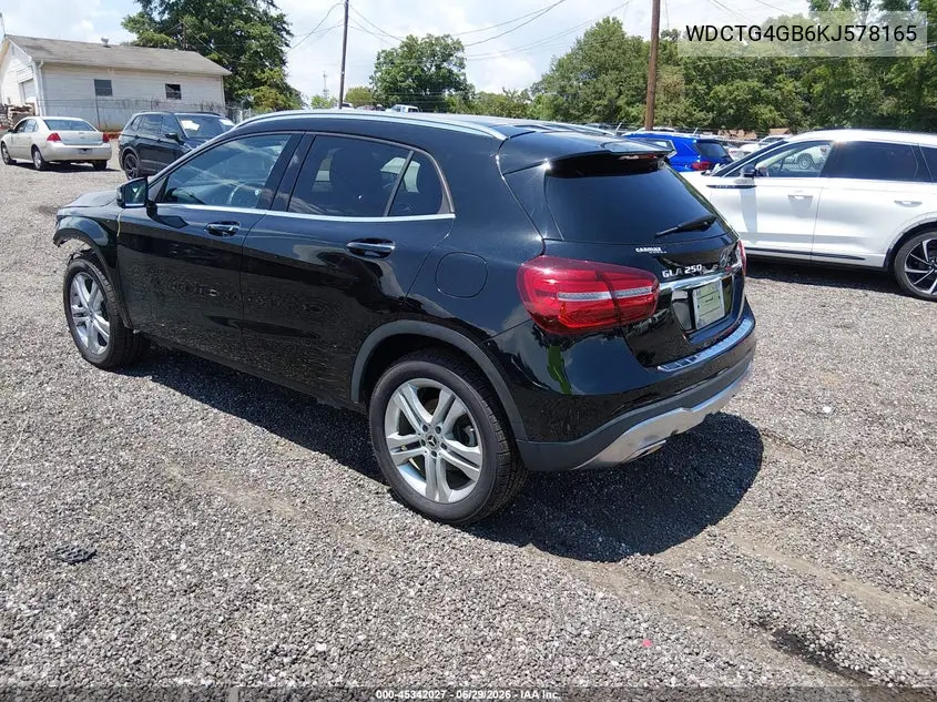 2019 Mercedes-Benz Gla 250 4Matic VIN: WDCTG4GB6KJ578165 Lot: 45342027