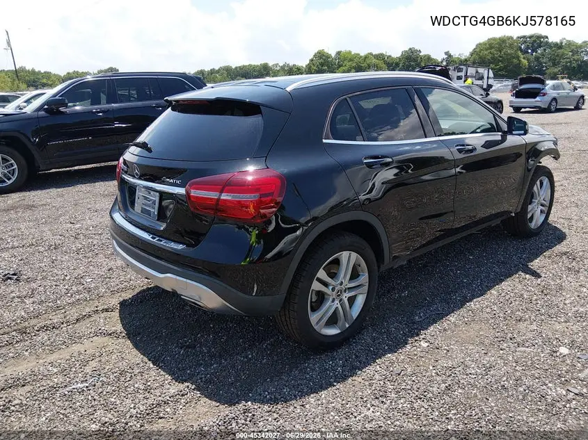 2019 Mercedes-Benz Gla 250 4Matic VIN: WDCTG4GB6KJ578165 Lot: 45342027
