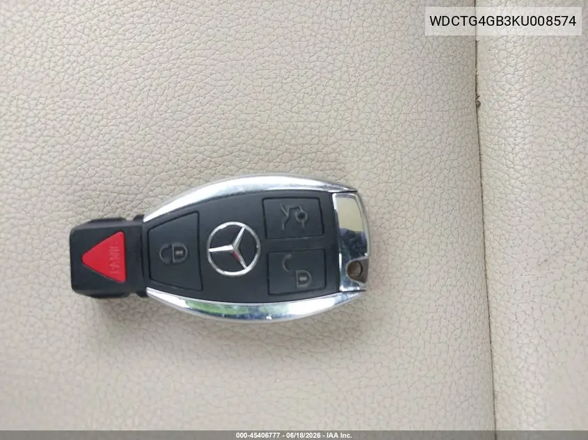 2019 Mercedes-Benz Gla 250 4Matic VIN: WDCTG4GB3KU008574 Lot: 45406777