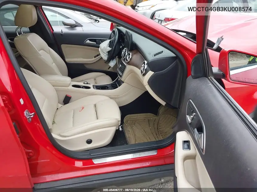 2019 Mercedes-Benz Gla 250 4Matic VIN: WDCTG4GB3KU008574 Lot: 45406777