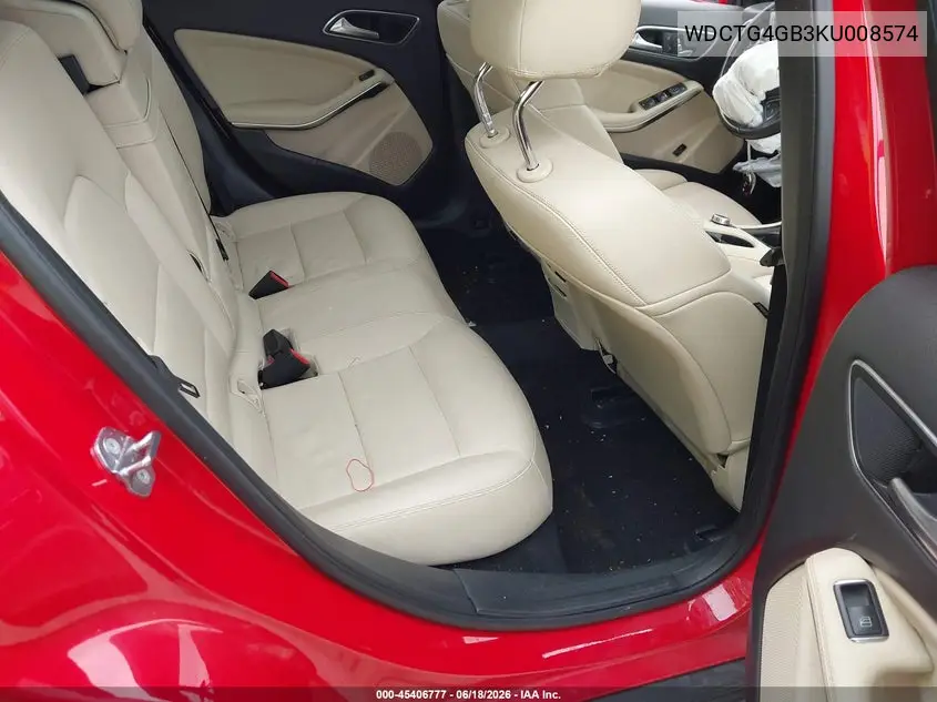 2019 Mercedes-Benz Gla 250 4Matic VIN: WDCTG4GB3KU008574 Lot: 45406777
