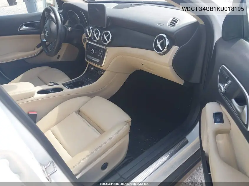 2019 Mercedes-Benz Gla 250 4Matic VIN: WDCTG4GB1KU018195 Lot: 45411536