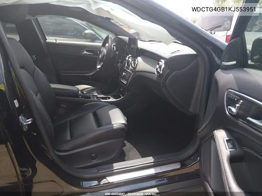 2019 Mercedes-Benz Gla 250 4Matic VIN: WDCTG4GB1KJ553951 Lot: 45454697