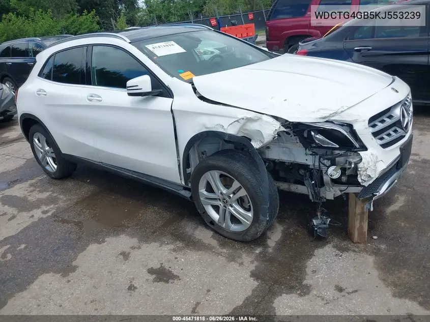 2019 Mercedes-Benz Gla 250 4Matic VIN: WDCTG4GB5KJ553239 Lot: 45471818