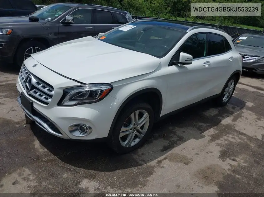 2019 Mercedes-Benz Gla 250 4Matic VIN: WDCTG4GB5KJ553239 Lot: 45471818