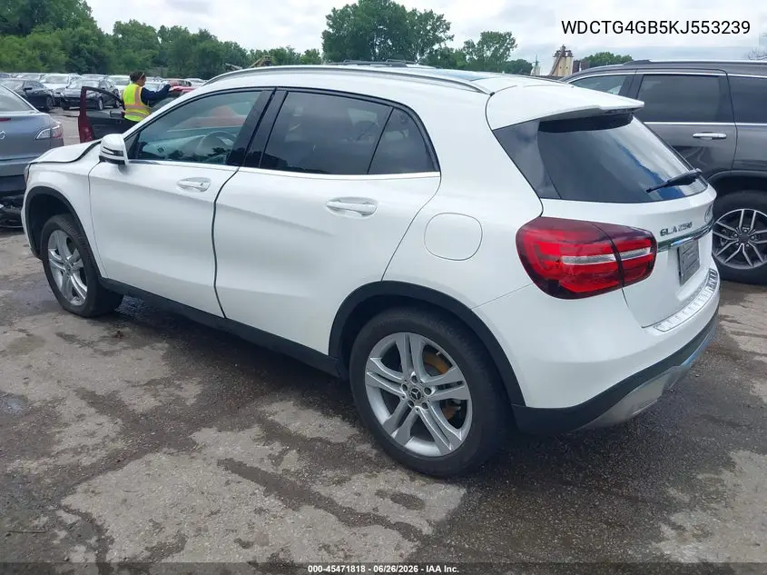 2019 Mercedes-Benz Gla 250 4Matic VIN: WDCTG4GB5KJ553239 Lot: 45471818
