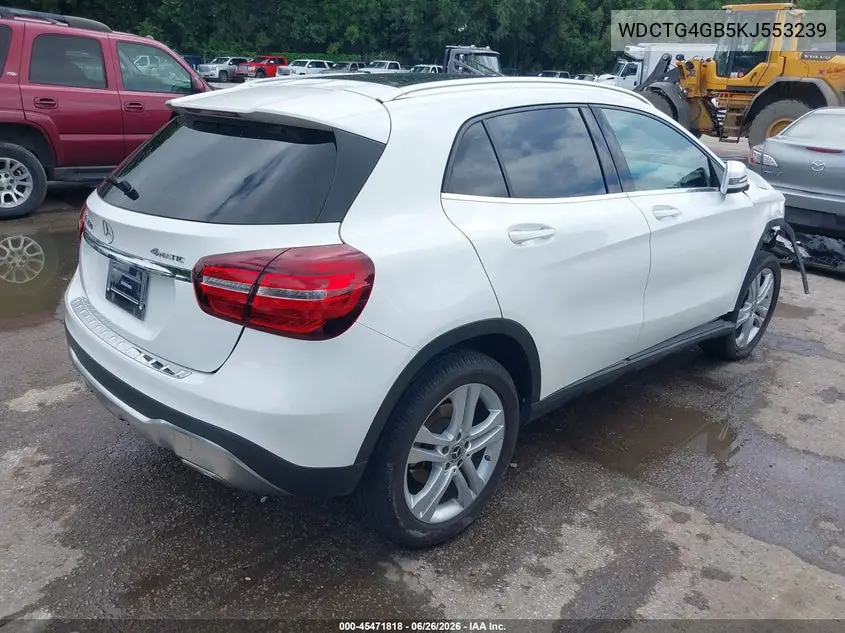2019 Mercedes-Benz Gla 250 4Matic VIN: WDCTG4GB5KJ553239 Lot: 45471818