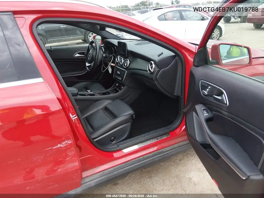 2019 Mercedes-Benz Gla 250 VIN: WDCTG4EB7KU019788 Lot: 45472809