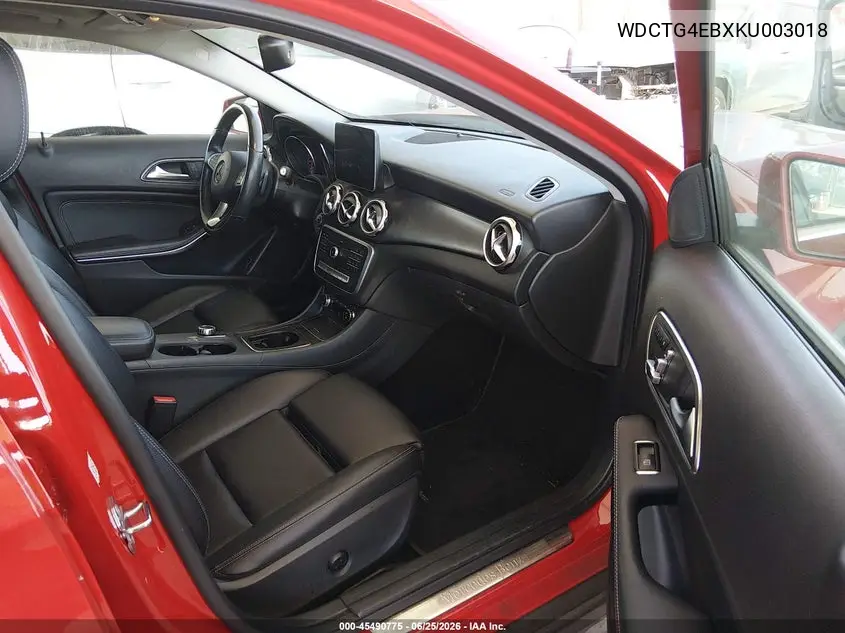 2019 Mercedes-Benz Gla 250 VIN: WDCTG4EBXKU003018 Lot: 45490775