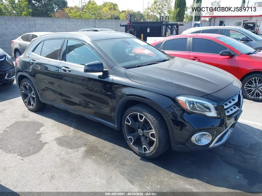 2019 Mercedes-Benz Gla 250 4Matic VIN: WDCTG4GB0KJ589713 Lot: 45518581