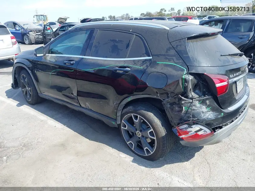 2019 Mercedes-Benz Gla 250 4Matic VIN: WDCTG4GB0KJ589713 Lot: 45518581