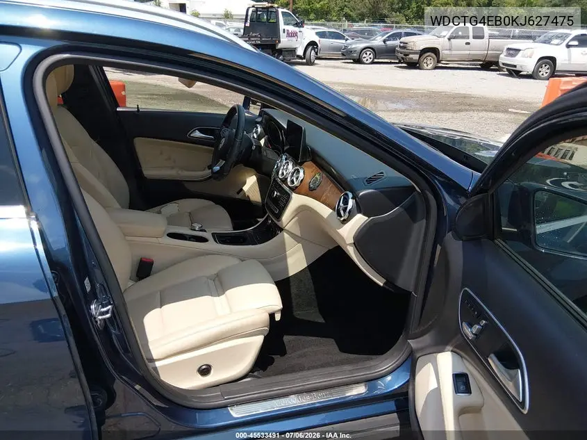 2019 Mercedes-Benz Gla 250 VIN: WDCTG4EB0KJ627475 Lot: 45533491