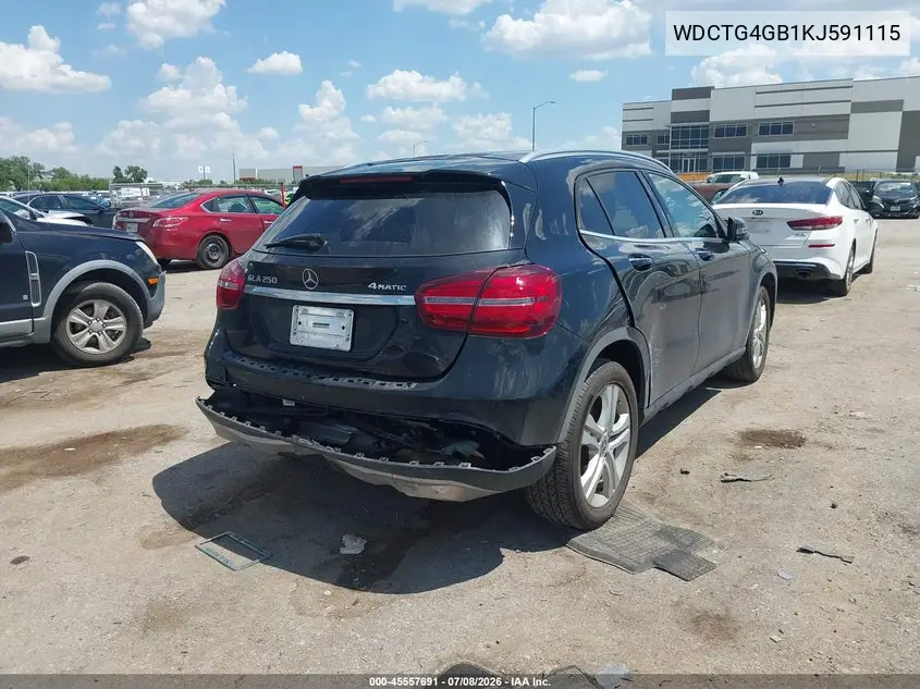 2019 Mercedes-Benz Gla 250 4Matic VIN: WDCTG4GB1KJ591115 Lot: 45557691