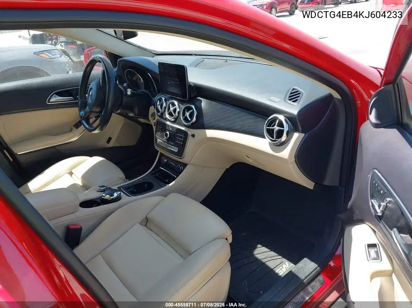 2019 Mercedes-Benz Gla 250 VIN: WDCTG4EB4KJ604233 Lot: 45558711