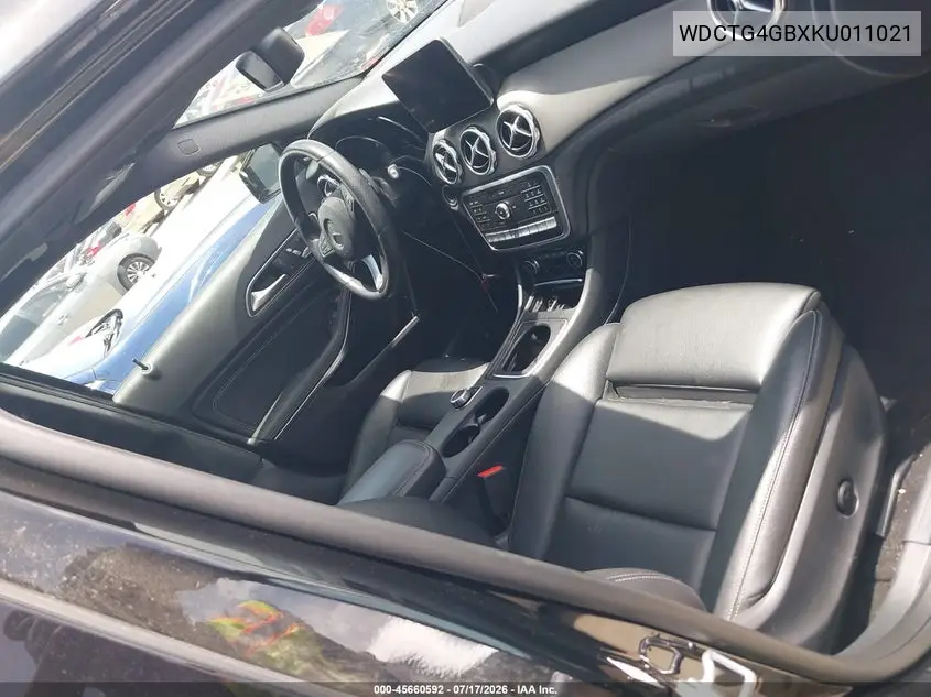 2019 Mercedes-Benz Gla 250 4Matic VIN: WDCTG4GBXKU011021 Lot: 45660592