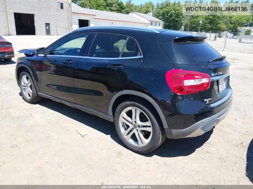 2020 Mercedes-Benz Gla 250 4Matic VIN: WDCTG4GB9LJ668136 Lot: 45324755
