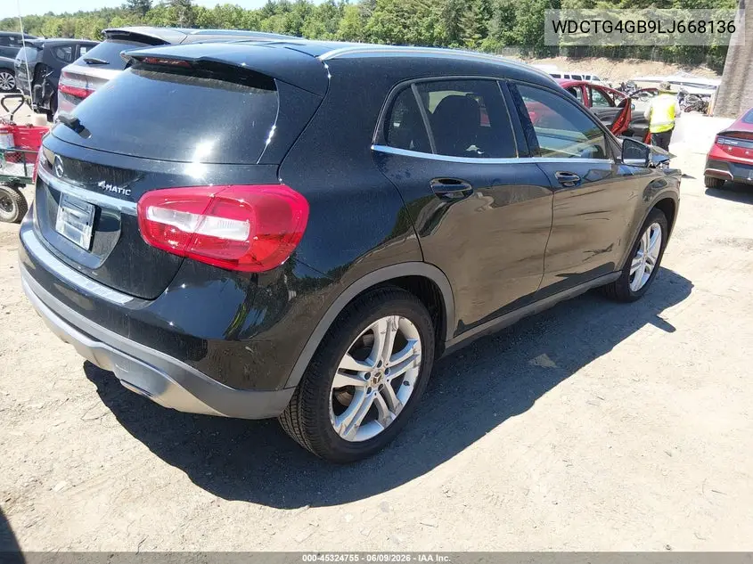 2020 Mercedes-Benz Gla 250 4Matic VIN: WDCTG4GB9LJ668136 Lot: 45324755