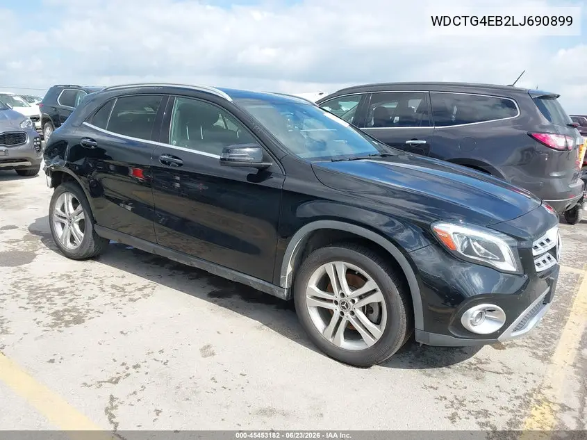 2020 Mercedes-Benz Gla 250 VIN: WDCTG4EB2LJ690899 Lot: 45453182