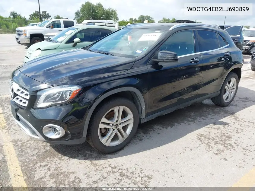 2020 Mercedes-Benz Gla 250 VIN: WDCTG4EB2LJ690899 Lot: 45453182