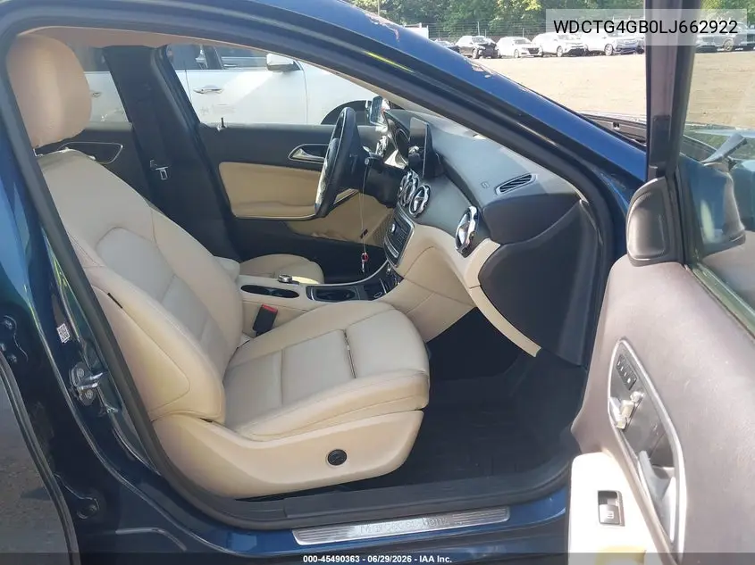 2020 Mercedes-Benz Gla 250 4Matic VIN: WDCTG4GB0LJ662922 Lot: 45490363