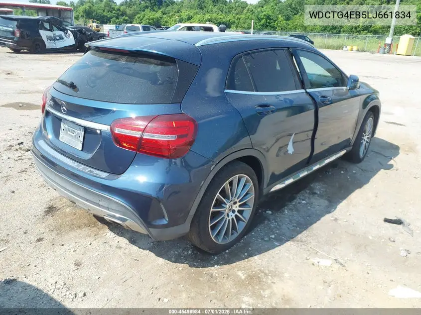 2020 Mercedes-Benz Gla 250 VIN: WDCTG4EB5LJ661834 Lot: 45498984