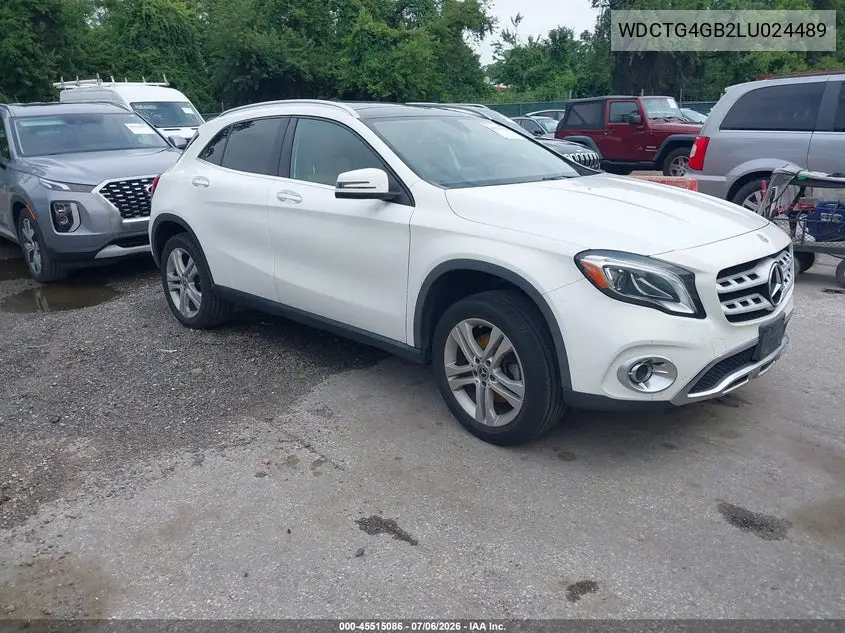 2020 Mercedes-Benz Gla 250 4Matic VIN: WDCTG4GB2LU024489 Lot: 45515086