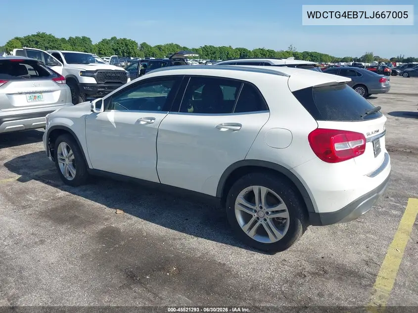 2020 Mercedes-Benz Gla 250 VIN: WDCTG4EB7LJ667005 Lot: 45521293