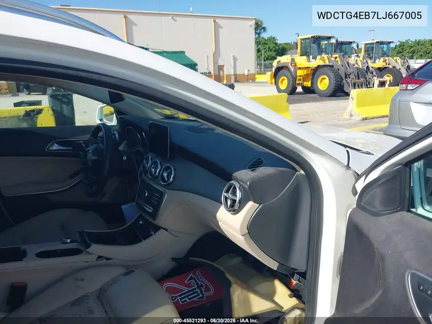 2020 Mercedes-Benz Gla 250 VIN: WDCTG4EB7LJ667005 Lot: 45521293