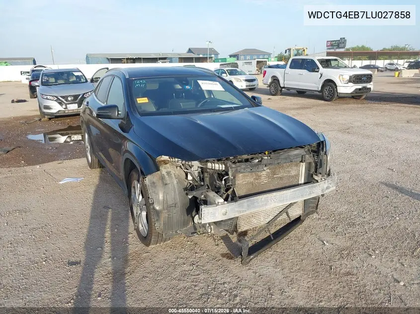 2020 Mercedes-Benz Gla 250 VIN: WDCTG4EB7LU027858 Lot: 45550040