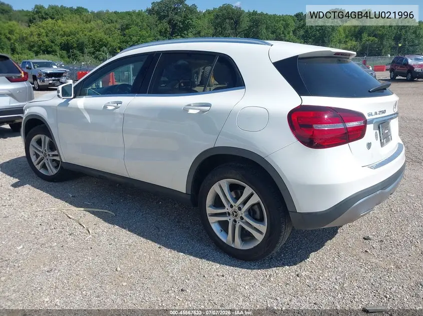 2020 Mercedes-Benz Gla 250 4Matic VIN: WDCTG4GB4LU021996 Lot: 45567633