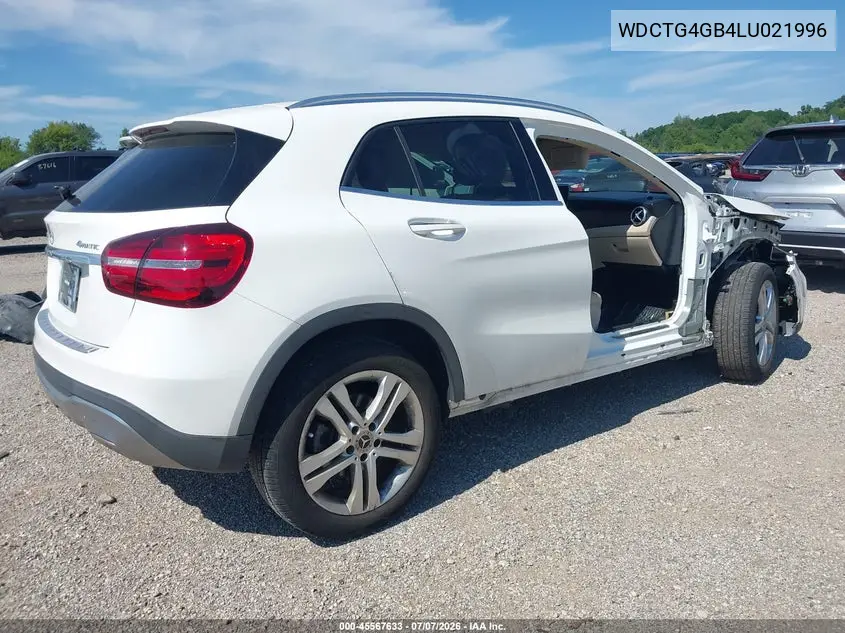 2020 Mercedes-Benz Gla 250 4Matic VIN: WDCTG4GB4LU021996 Lot: 45567633