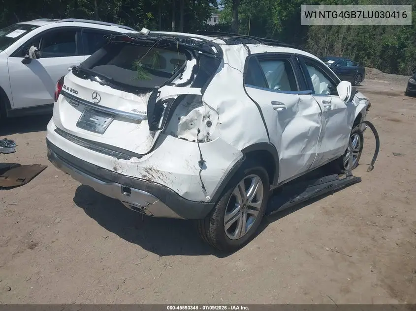 2020 Mercedes-Benz Gla 250 4Matic VIN: W1NTG4GB7LU030416 Lot: 45593348