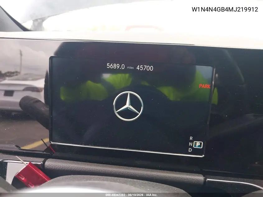 2021 Mercedes-Benz Gla 250 VIN: W1N4N4GB4MJ219912 Lot: 45347283