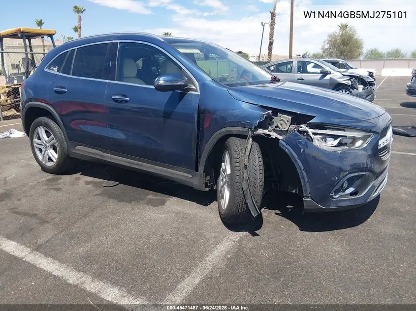 2021 Mercedes-Benz Gla 250 VIN: W1N4N4GB5MJ275101 Lot: 57978726