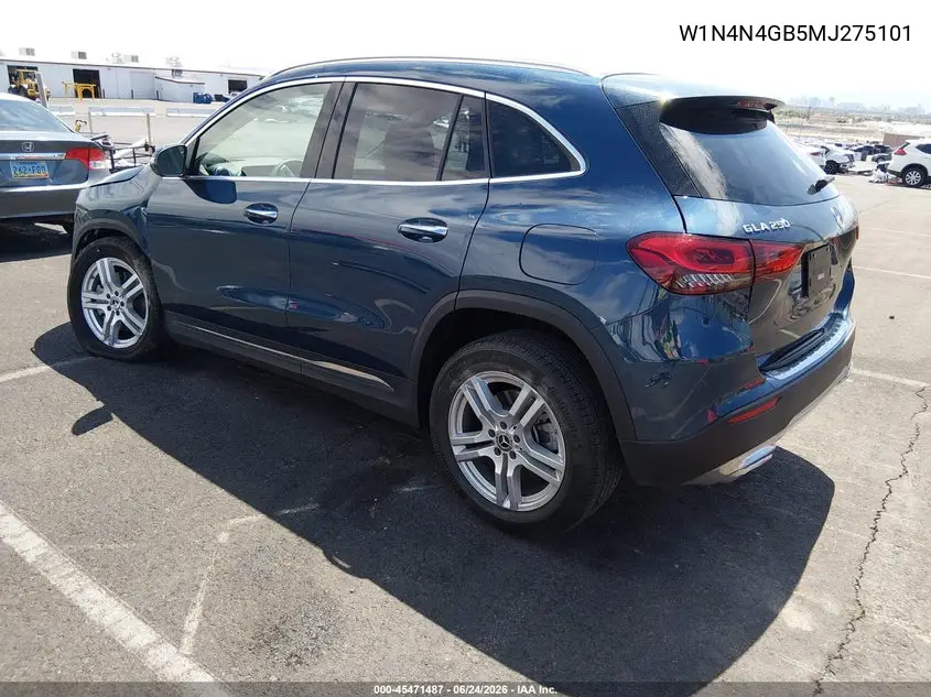 2021 Mercedes-Benz Gla 250 VIN: W1N4N4GB5MJ275101 Lot: 57978726