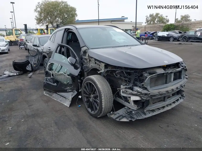 2021 Mercedes-Benz Gla 250 VIN: W1N4N4GB9MJ156404 Lot: 45478837