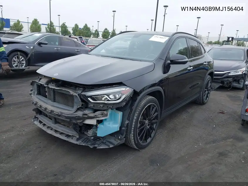 2021 Mercedes-Benz Gla 250 VIN: W1N4N4GB9MJ156404 Lot: 45478837
