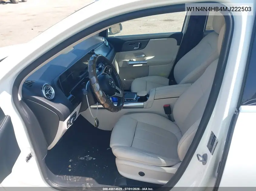 2021 Mercedes-Benz Gla 250 4Matic VIN: W1N4N4HB4MJ222503 Lot: 45514529