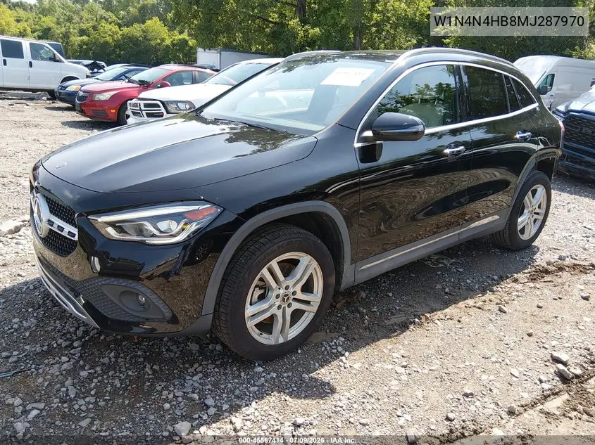 2021 Mercedes-Benz Gla 250 4Matic VIN: W1N4N4HB8MJ287970 Lot: 45567414