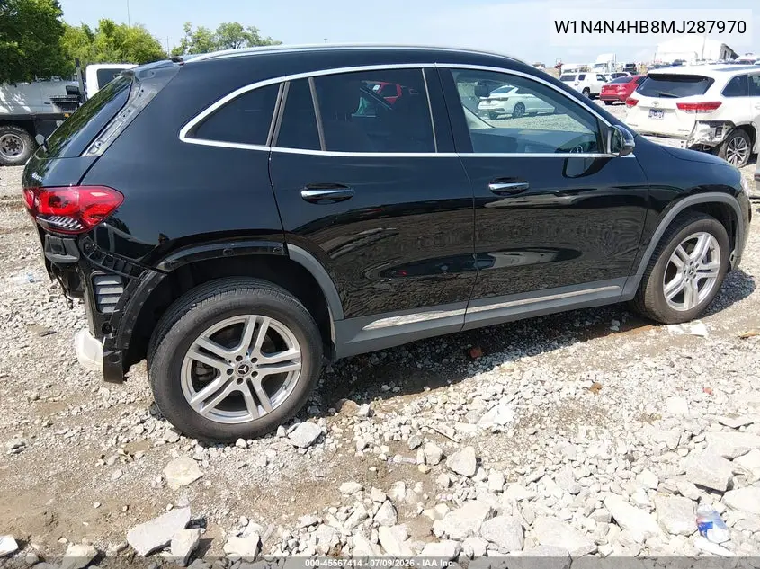 2021 Mercedes-Benz Gla 250 4Matic VIN: W1N4N4HB8MJ287970 Lot: 45567414