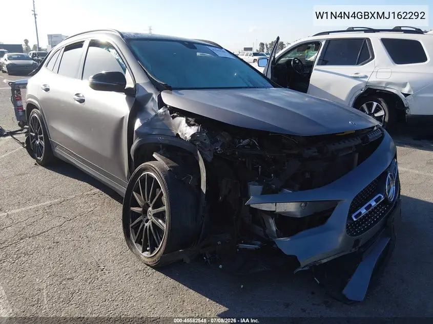 2021 Mercedes-Benz Gla 250 VIN: W1N4N4GBXMJ162292 Lot: 45582548