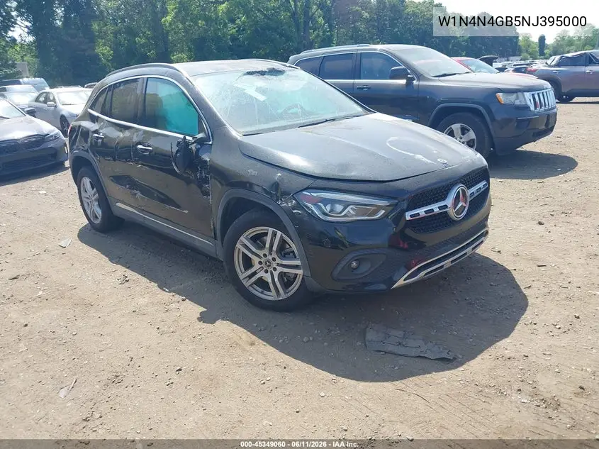 2022 Mercedes-Benz Gla 250 VIN: W1N4N4GB5NJ395000 Lot: 45349060