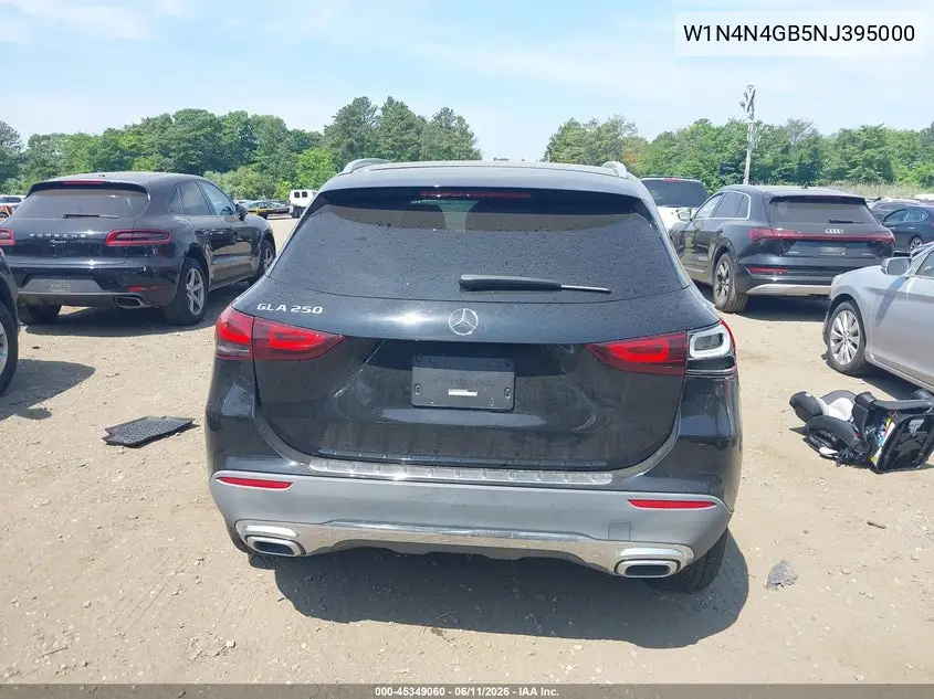 2022 Mercedes-Benz Gla 250 VIN: W1N4N4GB5NJ395000 Lot: 45349060
