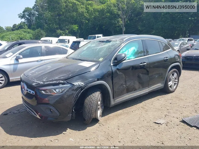 2022 Mercedes-Benz Gla 250 VIN: W1N4N4GB5NJ395000 Lot: 45349060