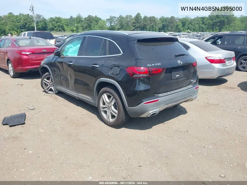 2022 Mercedes-Benz Gla 250 VIN: W1N4N4GB5NJ395000 Lot: 45349060